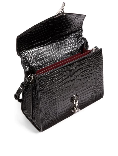 ysl cassandra bag croc